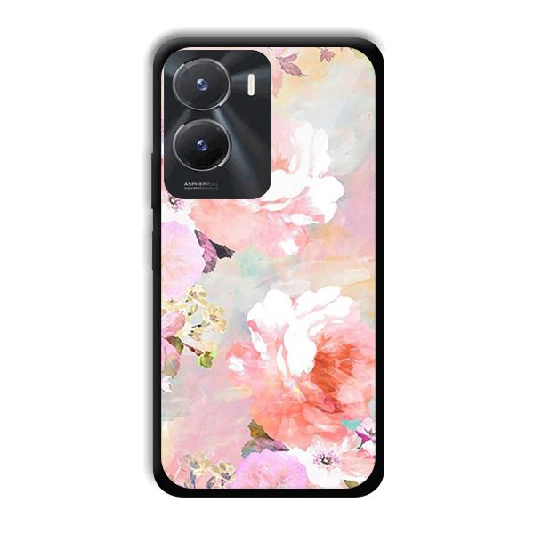 Floral Canvas Phone Customized Printed Back Cover for Vivo T2x 5G