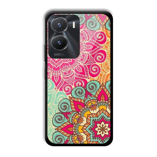Floral Design Phone Customized Printed Back Cover for Vivo T2x 5G