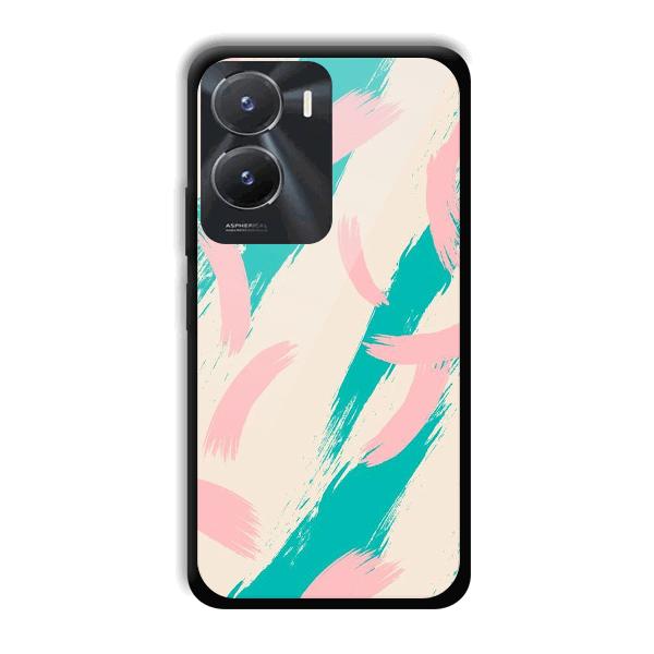 Pinkish Blue Phone Customized Printed Back Cover for Vivo T2x 5G