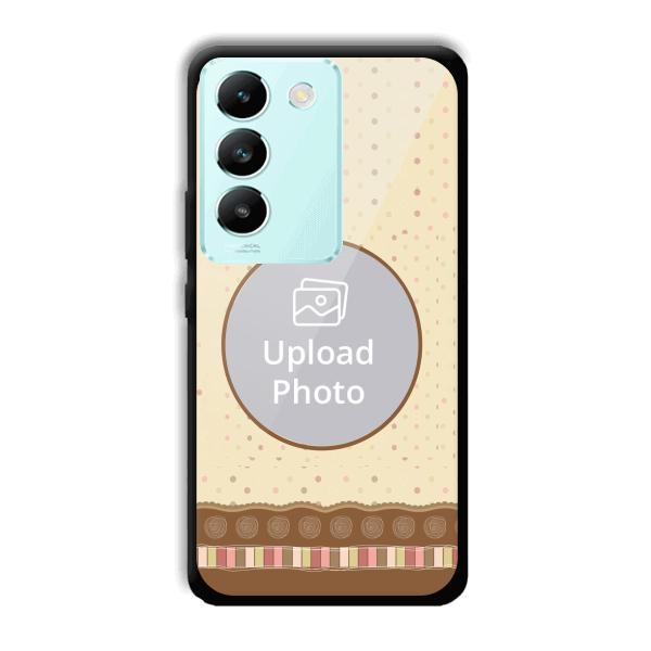Brown Design Customized Printed Back Cover for Vivo T3 5g