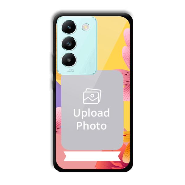 Colorful Flowers Customized Printed Back Cover for Vivo T3 5g