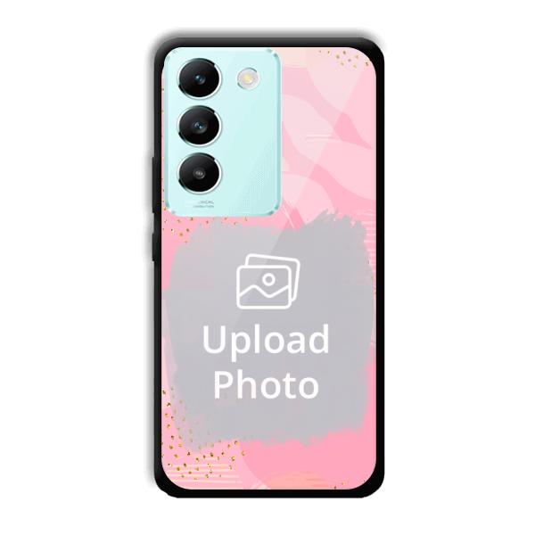 Sparkly Pink Customized Printed Back Cover for Vivo T3 5g