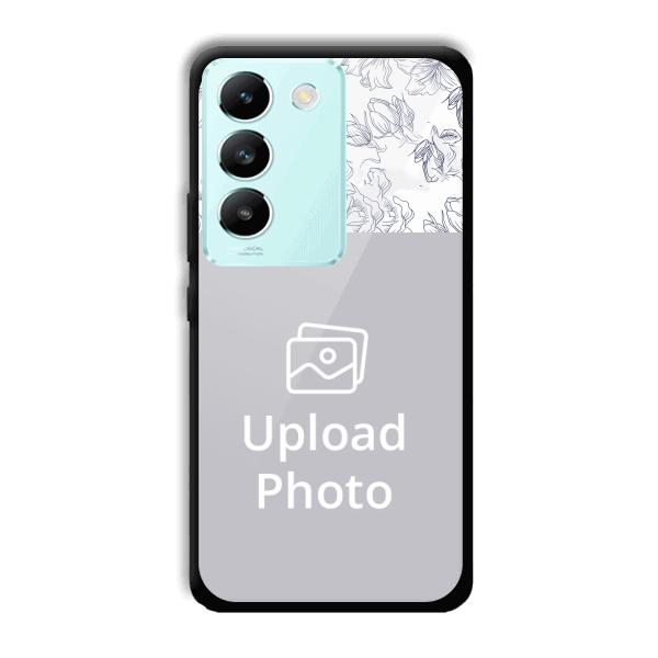 Flowers Customized Printed Back Cover for Vivo T3 5g