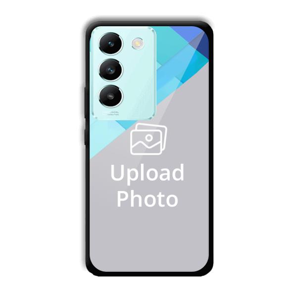 Bluish Patterns Customized Printed Back Cover for Vivo T3 5g