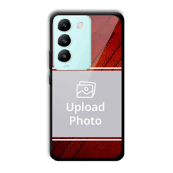 Solid Red Customized Printed Back Cover for Vivo T3 5g