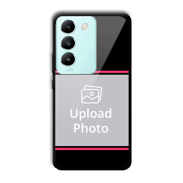 Pink Lines Customized Printed Back Cover for Vivo T3 5g