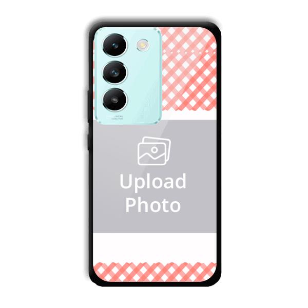 Cloth Pattern Customized Printed Back Cover for Vivo T3 5g