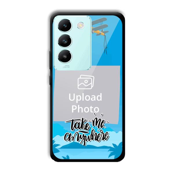 Take Me Anywhere Travel Customized Printed Back Cover for Vivo T3 5g