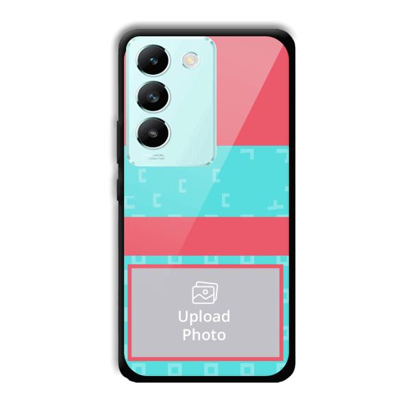Bluish Pattern Customized Printed Back Cover for Vivo T3 5g