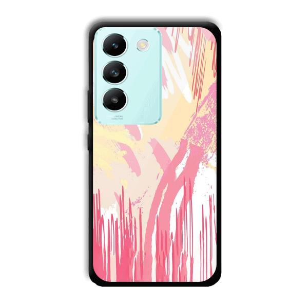 Pink Pattern Designs Phone Customized Printed Back Cover for Vivo T3 5g