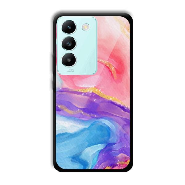 Water Colors Phone Customized Printed Back Cover for Vivo T3 5g