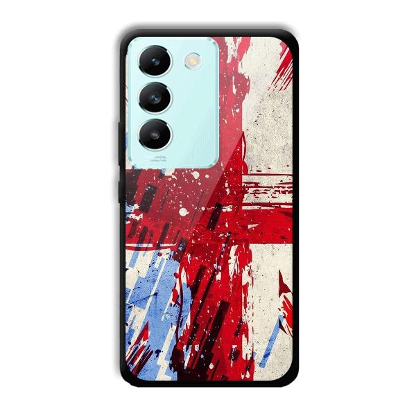 Red Cross Design Phone Customized Printed Back Cover for Vivo T3 5g