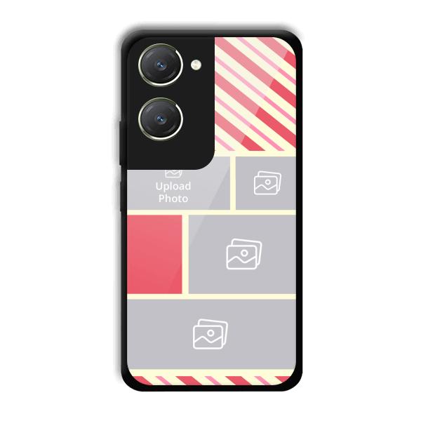 Diagnol Frame Customized Printed Back Cover for Vivo T3 Lite 5G