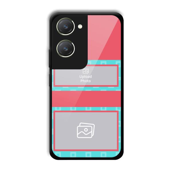 Blue Pink Customized Printed Back Cover for Vivo T3 Lite 5G