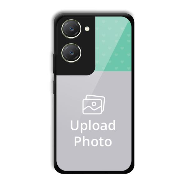 Green Hearts Customized Printed Back Cover for Vivo T3 Lite 5G