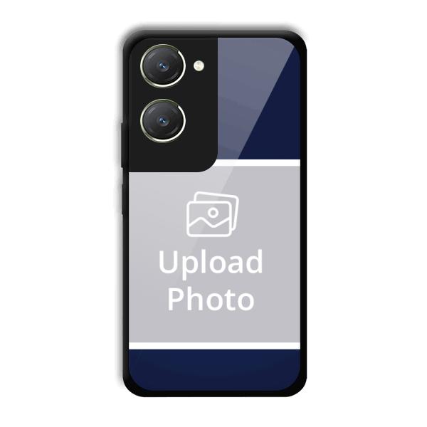 Blue White Customized Printed Back Cover for Vivo T3 Lite 5G