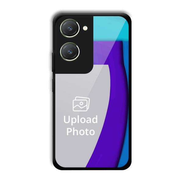Blue Waves Customized Printed Back Cover for Vivo T3 Lite 5G