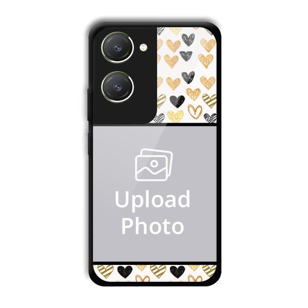 Small Hearts Customized Printed Back Cover for Vivo T3 Lite 5G