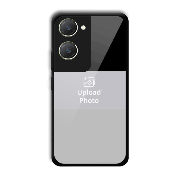 Black & Grey Customized Printed Back Cover for Vivo T3 Lite 5G