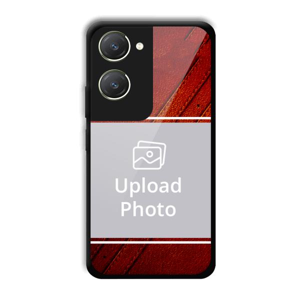 Solid Red Customized Printed Back Cover for Vivo T3 Lite 5G