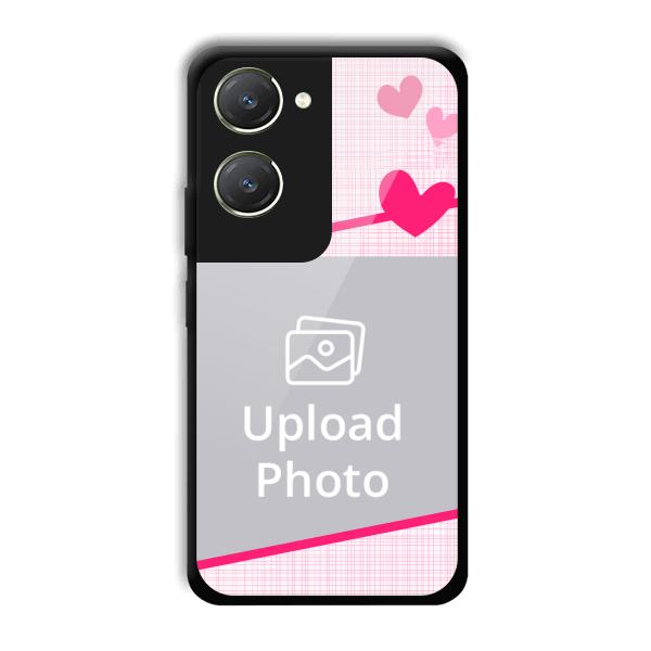Pink Check Customized Printed Back Cover for Vivo T3 Lite 5G
