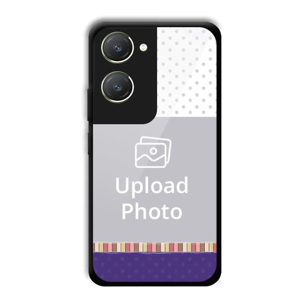 Blue White Customized Printed Back Cover for Vivo T3 Lite 5G
