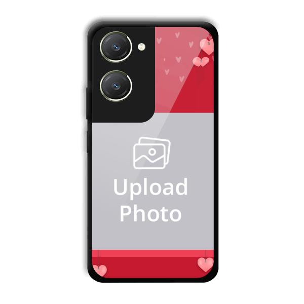 Red Pink Customized Printed Back Cover for Vivo T3 Lite 5G