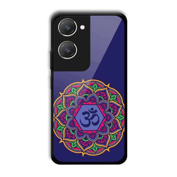 Blue Om Design Phone Customized Printed Back Cover for Vivo T3 Lite 5G