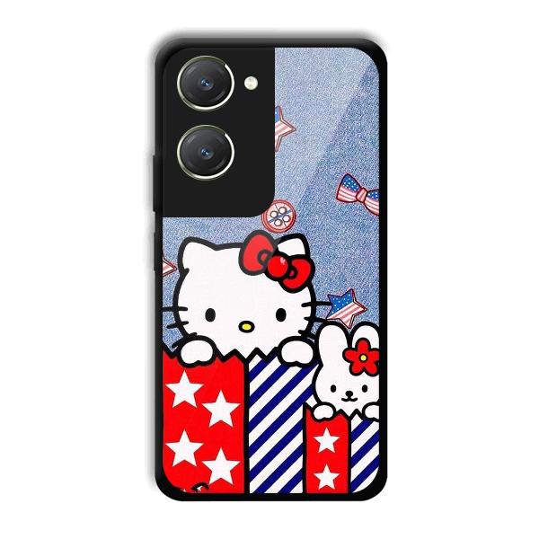 Cute Kitty Phone Customized Printed Back Cover for Vivo T3 Lite 5G