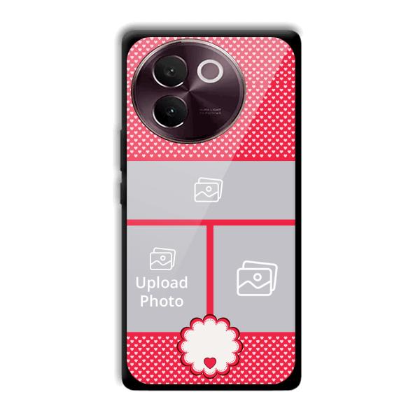 Little Hearts Customized Printed Back Cover for Vivo V30e