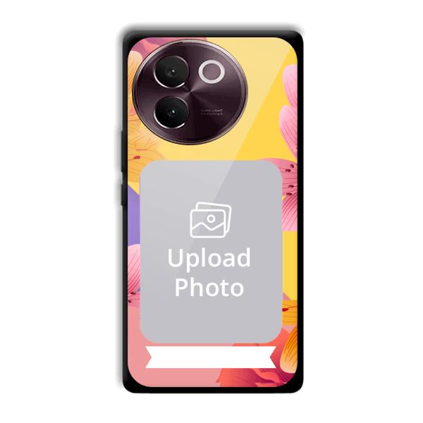 Colorful Flowers Customized Printed Back Cover for Vivo V30e