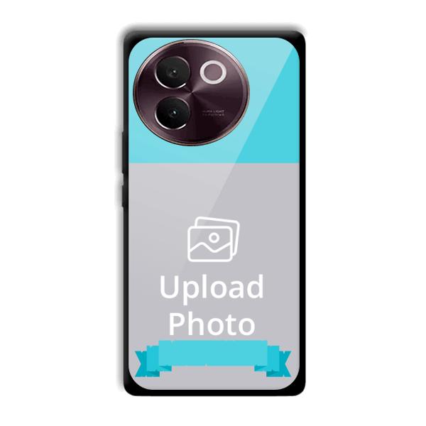 Blue Customized Printed Back Cover for Vivo V30e