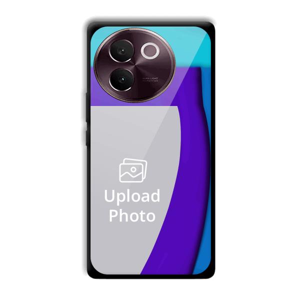 Blue Waves Customized Printed Back Cover for Vivo V30e