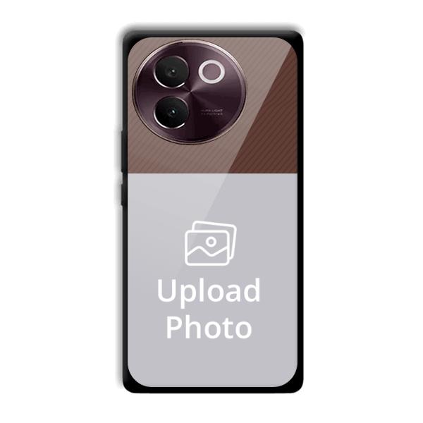 Brown Customized Printed Back Cover for Vivo V30e