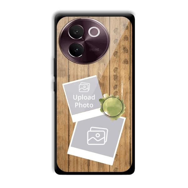 Wooden Photo Collage Customized Printed Back Cover for Vivo V30e