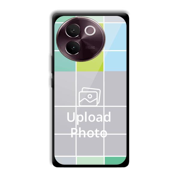 Grid Customized Printed Back Cover for Vivo V30e
