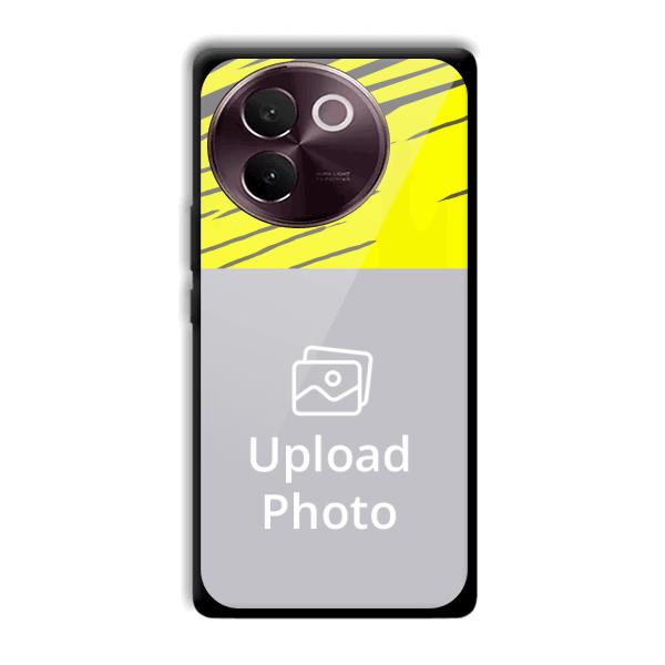 Yellow Lines Customized Printed Back Cover for Vivo V30e