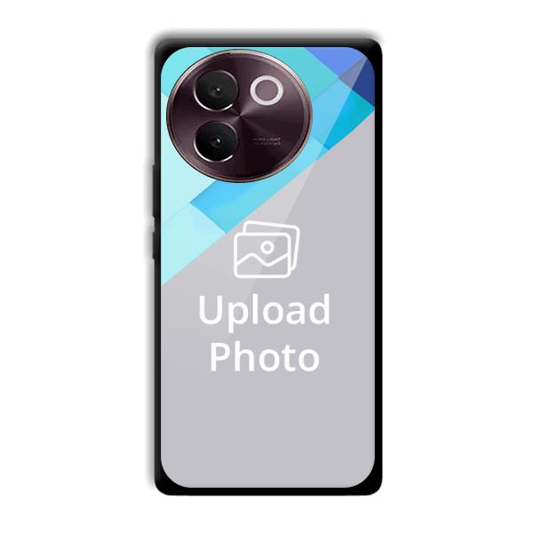 Bluish Patterns Customized Printed Back Cover for Vivo V30e