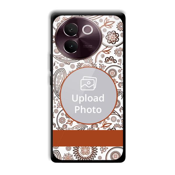 Henna Art Customized Printed Back Cover for Vivo V30e