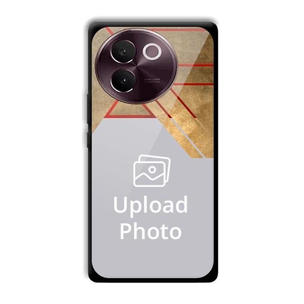 Brown Customized Printed Back Cover for Vivo V30e