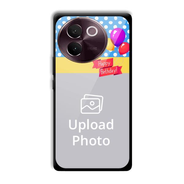 Happy Birthday Customized Printed Back Cover for Vivo V30e