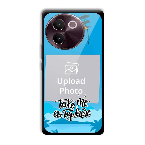 Take Me Anywhere Travel Customized Printed Back Cover for Vivo V30e