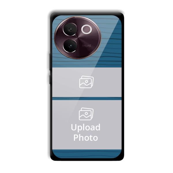 Dark Blue Customized Printed Back Cover for Vivo V30e
