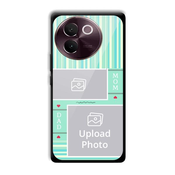 Mom Dad Customized Printed Back Cover for Vivo V30e