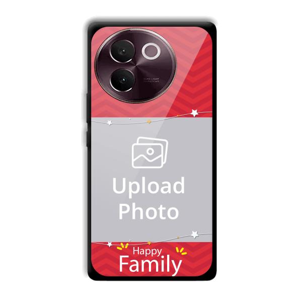 Happy Family Customized Printed Back Cover for Vivo V30e