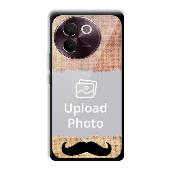 Moustache Customized Printed Back Cover for Vivo V30e