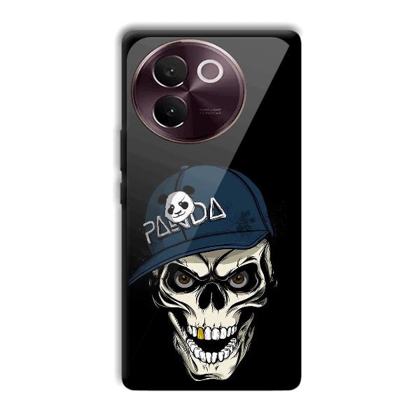 Panda & Skull Phone Customized Printed Back Cover for Vivo V30e