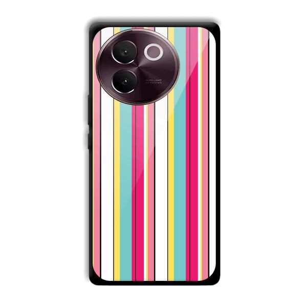 Lines Pattern Phone Customized Printed Back Cover for Vivo V30e