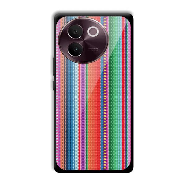Fabric Pattern Phone Customized Printed Back Cover for Vivo V30e