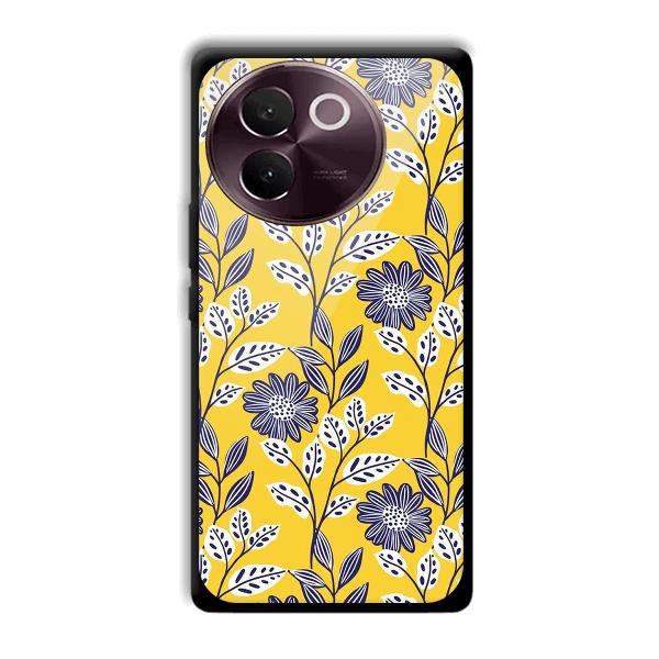 Yellow Fabric Design Phone Customized Printed Back Cover for Vivo V30e